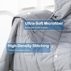 Kivik Weighted Blanket 5 lbs, Small Weighted Blanket 5 Pounds, Mini Heavy Blanket Throw, Breathable Cooling & Warm Blankets, Machine Washable, 36x48 Inches Grey