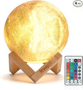 Moon Lamp Galaxy Lamp Upgraded Timing 4.7 Inch 16 Colors 3D Moonlight Galaxy Light,Moon Night Light for Adults,Kids Lamp Moon Gifts for Women Girls Boys Bedroom