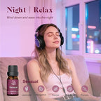 ASAKUKI Essential Oils for Diffuser –6 Mood Essential Oil Blends (Breathe, Uplift, Sensual, Balance, Unwind, Rest) for Morning to Night Rituals, Home & Daily Use- Gifts for Mom