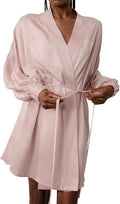 Lunya Washable Silk Robes for Women – Lightweight Short Robes with Pockets, Removable Belt & Interior Tie – Multiple Colors