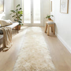 2x4 Indoor Plush Shaggy Runner Rug, Soft Fluffy Fuzzy Area Rug for Hallway Living Room Bedroom Kitchen Entryway, Non-Slip Modern Floor Carpet