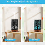 Essential Oil Diffuser - 150ML Metal Aromatherapy Diffuser for Essential Oils with 7 Colors Lights Gifts for Mom Auto Shut-Off & Ultrasonic Cool Mist Diffuser, Ambience for Home