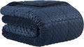 CuteKing Weighted Blanket - Weighted Blanket with Premium Glass Beads - Heavy Blanket Crystal Velvet for Comfort Sleep - Thick Blanket All Season (12lbs, 48"x72", Blue Bubble)