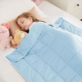 HOSUKKO Weighted Blanket - 3 lbs Lightblue Heavy Blanket - Breathable Blanket(20 * 30 inches, 3 lbs)