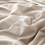 Cottonight Beige Coffee Comforter Set Full Khaki Bedding Comforter Set Solid Blanket Quilts Beige Modern Soft Breathable Taupe 3 Piece Classic Stylish Bedding Set for Full Bed