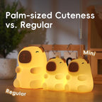 Mini Capybara Night Light, 7 Colors Dimmable Bedside Lamp, Touch Control Night Lamp, Used for Camping Party Room Decor (Mini Capybara)
