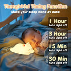 Tremdwoto Cat Night Light for Kids,Cute 7 Colors Baby Girl Squishy Night Lights Lamp with Timer Kitty Light Dimmable Nursery Lamp USB Charging Bedroom Deco Nightlight r，Gifts for Boys and Girls