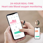 Smart Ring for Men & Women, Fitness and Health Tracker with Sleep Monitoring, Steps Counting, Daily Wellness Insights, IP68 Waterproof, No Subscription, Compatible with App (Gold, 9)