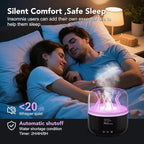Jellyfish Humidifier Diffuser, 280ml Essential Oil Diffuser with Remote, 7 Color Lights, Quiet Ultrasonic Cool Mist Humidifier for Home, Office, Nursery, Auto-Off (Black)
