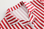 Girls & Womens Satin Pajamas Set, Silk Button-Down Sleepwear 2 Piece Nightwear, 3 Years - Women XXL