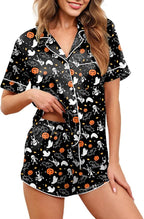 Ekouaer Womens Silk Satin Pajamas Set Short Sleeve Sleepwear Button Down Loungewear 2 Piece Pjs Shorts Set S-5X Plus Size