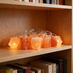 Himalayan Salt Light String for Bedroom with 20 Rock,11.5ft USB Powered String Fairy Lights Night Salt Lamp,Natural Salt Rock,Handmade Ambient Light for Office Home Wedding Party Christmas Decorations