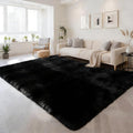 8x10 Area Rug Fluffy Shaggy - Ultra Soft Faux Fur Non-Slip Machine Washable Carpet for Bedroom, Living Room, Nursery & Dorm Cozy Home Decor