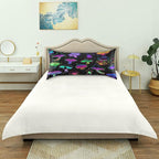 Satin Pillowcase for Hair and Skin, Watercolor Mushrooms Silk Pillowcase Soft and Cozy Body Pillow Covers, King Size Satin Pillow Cases with Envelope Closure(20x40 Inch), 1PC