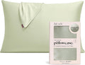 Kitsch Satin Pillowcase with Zipper for Hair & Skin - Softer Than Silk Pillow Cases, Smooth Cooling Satin Pillow Case, Wrinkle-Free, Machine Washable - Pillow Cases Standard Size (19x26) - Sage