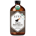 Siva Black Seed Organic Oil 16oz (473ml) Premium Cold-Pressed Organic Carrier Oil for Face, Skin Care, Body Massage, Hair Care, Hair Oiling & Scalp Massage