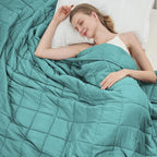 Teal Weighted Blanket for Adults 20lbs, 88"x104", King Size Cooling Heavy Throw Blanket for 130-220lbs, Microfiber Soft Thick Big Blankets Weighted Comforter Gift for Sleeping