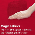 Softlife Red Area Rug for Bedroom Living Room, Solid Non-Slip 6x9 Fluffy Carpet with Soft Low Pile for Kids Boys Girls, Machine Washable Fuzzy Aethetic Rugs Home Dorm Decor