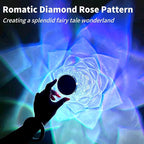 Crystal Lamp, Touching Control Table Lamp 16 Color Changing LED Rose Diamond Lamp River Silver Nightstand Night Light for Bedroom, Home Office, Bar Party, Christmas, Birthday Gifts (Small)