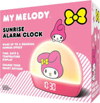 Hello Kitty Sunrise Alarm Clock - Multicolor Lights, USB Charging, LED Display, and Snooze Function