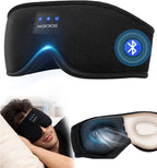 Sleep Mask with Bluetooth Headphones, 3D Adjustable Blackout Sleep Mask Headphones, Sleeping Headphones with Ultra-Thin Stereo Speakers for Meditation,Office,Travel