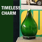 Porseme 280ml Essential Oil Diffuser Glass Color Changing Aroma Air Diffusers Aromatherapy Ultrasonic Cool Mist Humidifier 7 Running Hours Waterless Auto-Off for Sleeping Yoga Office Spa(Hulk Green)
