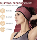 LC-dolida Sleep Headphones Bluetooth Headband Sleeping Wireless Headband Headphones with Thin HD Stereo Speakers Perfect for Side Sleepers, Sport, Yoga, Travel