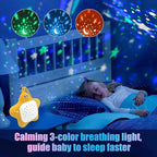 Portable White Noise Machine for Baby | Sleep Aid Music Lullaby Sound Machine with Star Projector for Nursery, Home, Travel | Gift for Infants, Toddlers, Kids