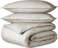 Bare Home Bedding Duvet Cover Queen Size - Premium 1800 Super Soft Collection - Lightweight, Duvet Cover - Soft Textured Bedding (Queen, Modern Plaid - Stone/White)