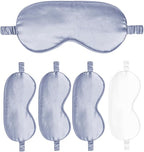 Sleep Masks 5PACK Silk Eyes Cover Satin Eye Mask Silky Blackout Soft Blindfold Sleeping Eyeshades Covers Bridesmaid Gifts