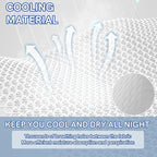YnM Cooling Weighted Blanket, Handmade Chunky Yarn Knitted Design, Temperature Regulating and Breathable, Machine Washable Throw for Sleep or Home Decor (White, 60x80 Inch, 15lbs)