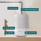 Homedics Ultrasonic Cool Mist Humidifier, Top-Fill 3L Water Tank, Covers 395 sq. ft, 35-Hour Runtime, 3 Mist Settings, Clean Tank Tech, Auto-Off, Night Light, Quiet