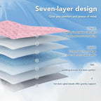Topcee Weighted Blanket for Adults (15lbs 48"x72"), Minky Dots Heavy Blanket for 140-160lbs Sleeping, Soft, Cozy and Cooling Weighted Throw Blankets, Machine Washable, Pink