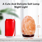 pursalt 5.5 Inch Himalayan Salt Lamp Night Light with Remote Control, Upgraded 16 Colors Changing & 4 Light Modes LED USB Salt Rock Lamp, Natural Crystal Pink Mini Small Salt Lamp for Home Decor