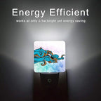 Octopus Night Light,Ocean World Sea Octopus Animal Night Lights Plug into Wall Dusk to Dawn Sensor Lamp for Women Men,Led Lights for Stairway/Hallway/Bedroom