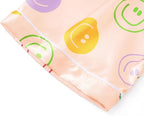 Beezizac Little & Big Girls Satin Silky Button Pajama Summer Short Sleeves Set Trendy Outfit Kid Size 6-16