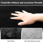 SHACOS Silky Soft Faux Rabbit Fur Area Rug 3'x5' Non Slip Washable Padded Medium Thick Rugs Fluffy Cozy Indoor Modern Carpet for Living Room Bedroom Dining Room Kids Room Dorm Home Decor, Black