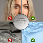 Mulberry Silk Pillowcase for Hair and Skin Pillow Case with Hidden Zipper Soft Breathable Smooth Cooling Silk Pillow Covers for Sleeping (Sky Blue, King,1Pcs)