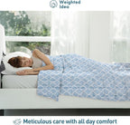Weighted Idea Weighted Blanket for Adults (Lanterns,48"x72",15lbs) Cooling Breathable Heavy Blanket with Premium Glass Beads All-Season Soft Thick Comfort