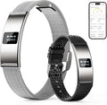 Smart Bracelet, Subscription-Free 24/7 Health Tracking, Heart Rate, SpO2, HRV & Sleep Tracker with IPX8 Waterproof, Wearable Activity & Fitness Tracker, 7-Day Battery, 2 Bands