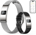 Smart Bracelet, Subscription-Free 24/7 Health Tracking, Heart Rate, SpO2, HRV & Sleep Tracker with IPX8 Waterproof, Wearable Activity & Fitness Tracker, 7-Day Battery, 2 Bands