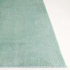 SAFAVIEH Washable Rug Faux Rabbit Fur Shag Collection - 4' x 6', Sage, Slip Resistant & Easy Cleaning, Ultra Plush Thick Pile, Ideal for Living Room, Bedroom, Nursery, Boys & Girls Room(FRF100W)