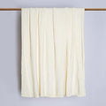 Best Home Fashion Super Soft Luxe Sheen Chenille Throw Blanket, Warm and Cozy Knitted Decorative Blanket for Sofa, Couch and Bed All Seasons 60 x 80 Inches- White