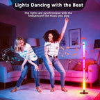 Corner Floor Lamp,RGB LED Corner Lamp, Transformable Floor Lamp with App and Remote Control,16 Million DIY Colors, Music Sync, Timer Setting for Living Rooms, Gaming Rooms, Bedrooms and Gaming Rooms