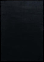 SAFAVIEH Washable Rug Faux Rabbit Fur Shag Collection - 5' x 7', Black, Slip Resistant & Easy Cleaning, Ideal for Living Room, Bedroom, Kids Playroom, Nursery, Dining Space (FRF100Z)