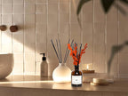 WEALD TRIBE Reed Diffuser Set for Bathroom Air Fresheners, Oil Diffuser Sticks | Sandalwood & Ebony Scent 4.0 fl oz Home Fragrance with Sticks Defusers | House Bedroom Office Shelf Decor