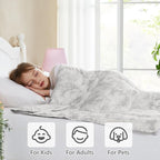 L'AGRATY Weighted Blanket - 36"x48" 3lbs Microfiber Material with Glass Beads Small Blanket for All-Season Summer Fall Winter Soft Thick