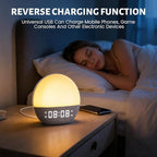 Sunrise Alarm Clock, White Noise Sound Machine USB Charging, Sunrise Lamp for Bedrooms, 10 Natural Wake Up RGB Night Light, 20 Soothing Sounds for Heavy Sleepers, Baby, Kids, Adults