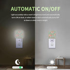 Shabby Chic Rose Night Light, Night Light Plug into Wall with Dusk to Dawn Sensor, LED Lamp Energy Saving Lights for Men Women Boys Girls,Lamp for Bedroom Bathroom Hallway