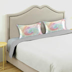 Satin Pillowcase for Hair and Skin, Tie Dye Silk Pillowcase Soft and Cozy Body Pillow Covers, King Size Satin Pillow Cases with Envelope Closure(20x40 Inch), 1PC